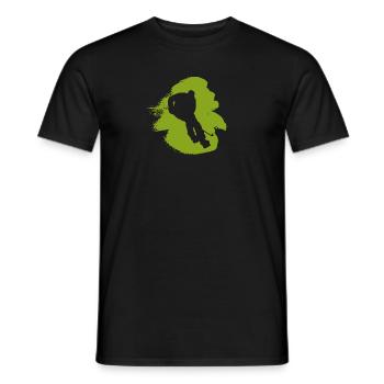 Ice Hockey Bodycheck Hockey - Men's T-Shirt - black - Front - AI Model Male 178 light (178cm)