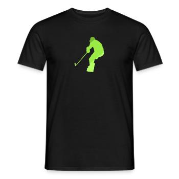 Hockey sur glace Hockey sur glace Joueur de hockey sur glace - T-shirt homme - noir - Devant - AI Model Male 178 light (178cm)
