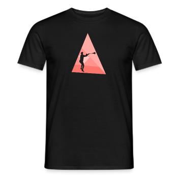 Lacrosse Crosse Intercrosse Crosse - Männer T-Shirt - Schwarz - Vorne - AI Model Male 178 light (178cm)