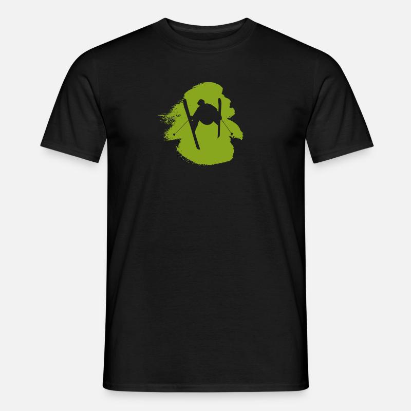 Skiing Freeskiing Skiing - Men's T-Shirt - black