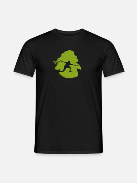 Badminton Smash Badmintonspieler - Männer T-Shirt - Schwarz