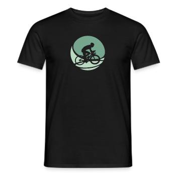 Fahrradfahrer Radfahren Fahrradfahren - Männer T-Shirt - Schwarz - Vorne - AI Model Male 178 light (178cm)