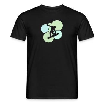 Snowboard Snowboardfahrer Board Snowboardfahren - Männer T-Shirt - Schwarz - Vorne - AI Model Male 178 light (178cm)