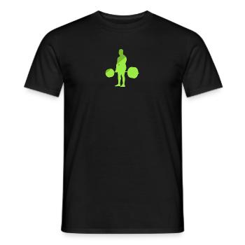 Weightlifting Gym Gym - Men's T-Shirt - black - Front - AI Model Male 178 light (178cm)
