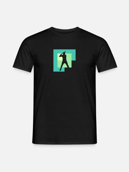 Baseball Baseball Bat Joueur de baseball - T-shirt homme - noir