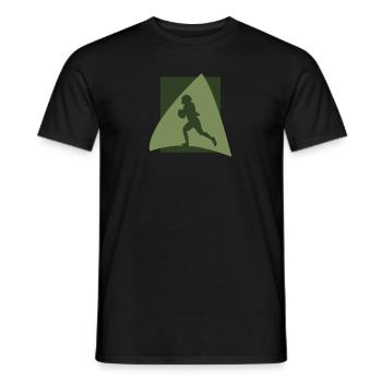 Gridiron Quarterback - Männer T-Shirt - Schwarz - Vorne - AI Model Male 178 light (178cm)
