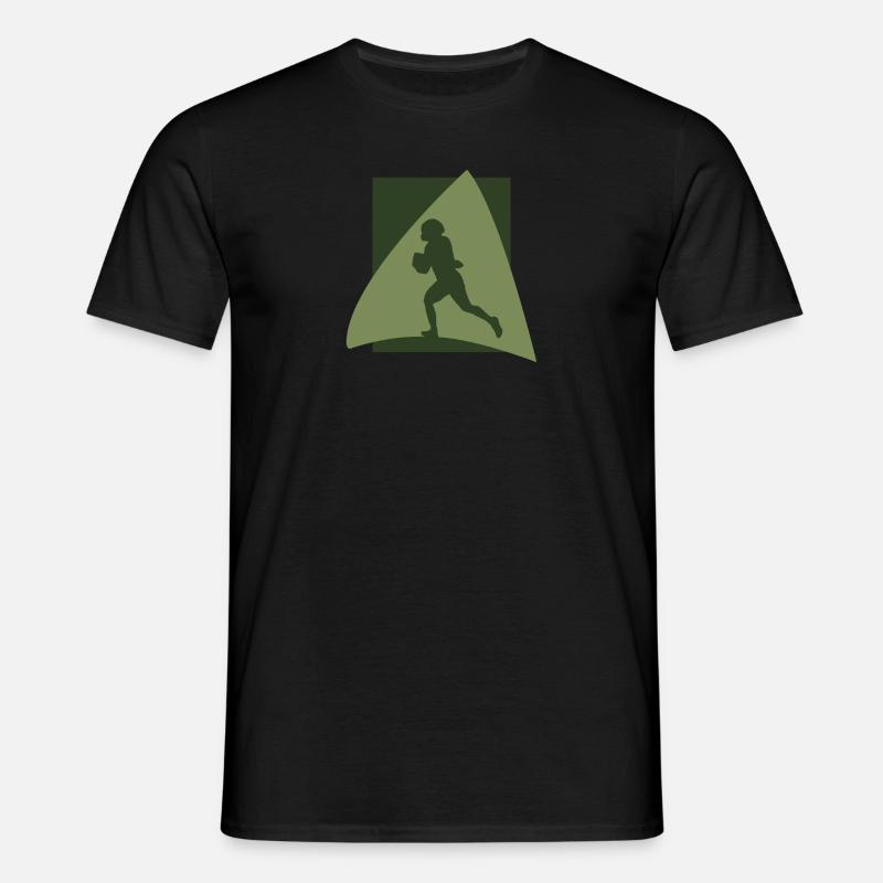 Gridiron Quarterback - Männer T-Shirt - Schwarz