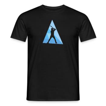 Baseball Batte de baseball Fielding Batting - T-shirt homme - noir - Devant - AI Model Male 178 light (178cm)
