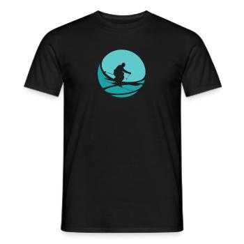 Skieurs Freeski Skieurs - T-shirt homme - noir - Devant - AI Model Male 178 light (178cm)