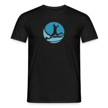Soccer Player Soccer Midfielder - Men's T-Shirt - black - Front - AI Model Male 178 light (178cm)