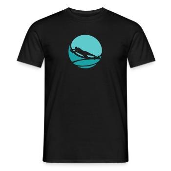 Joueur de football Défenseur Joueur de football - T-shirt homme - noir - Devant - AI Model Male 178 light (178cm)