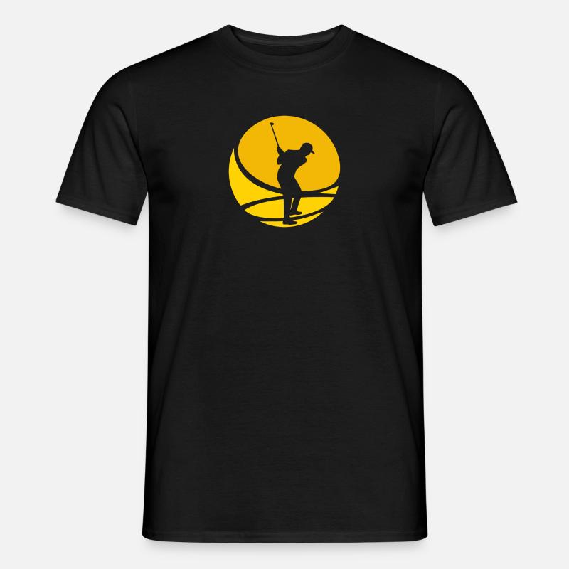 Golfer Golf Golf - Männer T-Shirt - Schwarz