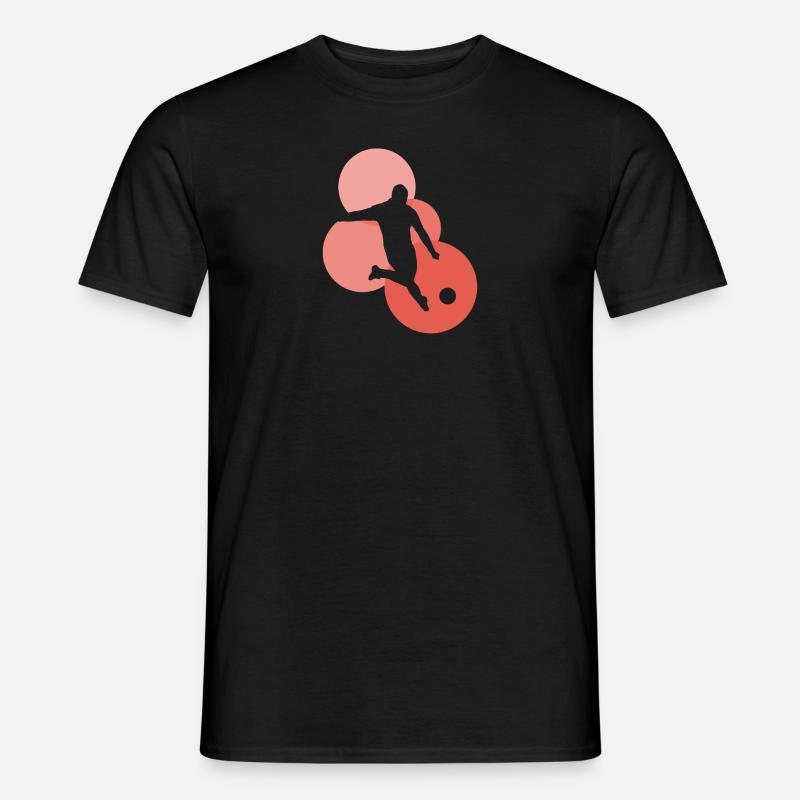 Striker Soccer Striker - Männer T-Shirt - Schwarz