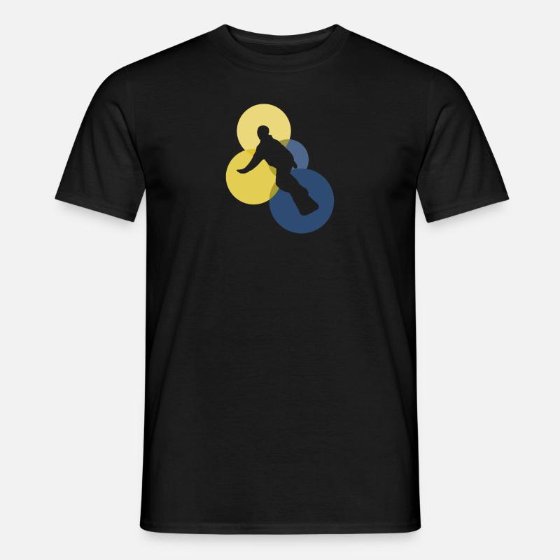 Snowboarder Snowboard Boarder - Männer T-Shirt - Schwarz