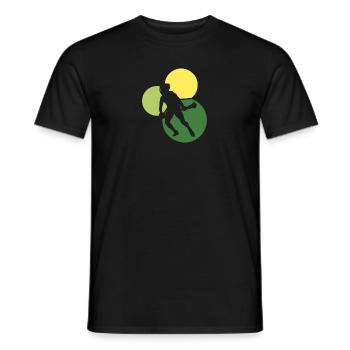 Intercrosse Lacrosse - Männer T-Shirt - Schwarz - Vorne - AI Model Male 178 light (178cm)