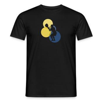 Intercrosse Lacrosse Fogo - Men's T-Shirt - black - Front - AI Model Male 178 light (178cm)