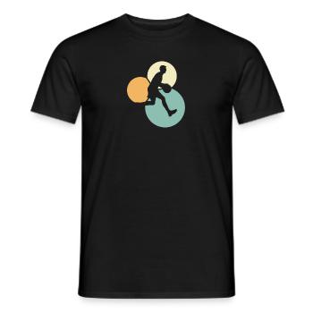 Hooping Dunk - Men's T-Shirt - black - Front - AI Model Male 178 light (178cm)