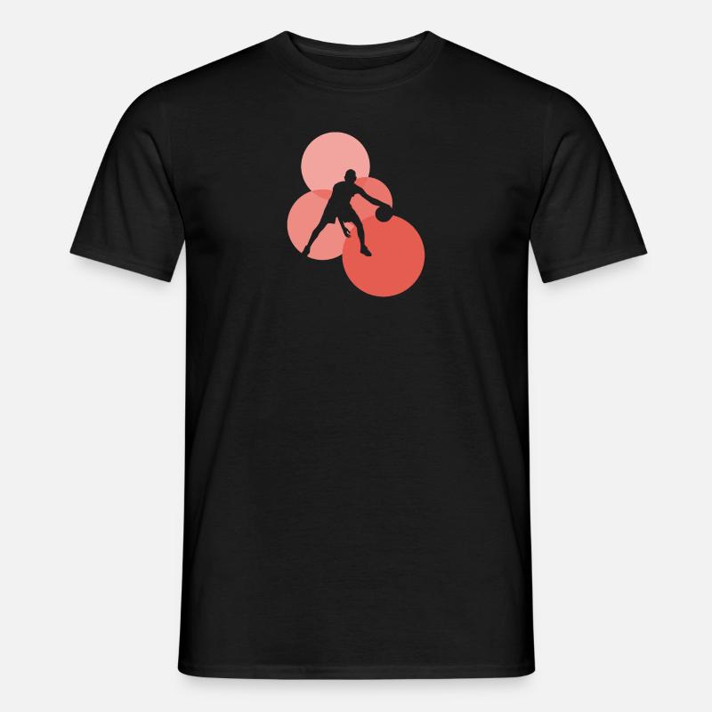 Dribbling Hooping - Männer T-Shirt - Schwarz