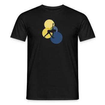 Mantra Vinyasa - T-shirt homme - noir - Devant - AI Model Male 178 light (178cm)