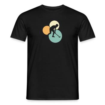 Fieldhockey Stick - Männer T-Shirt - Schwarz - Vorne - AI Model Male 178 light (178cm)