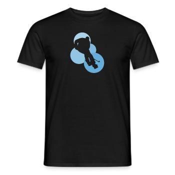 Shootout Puck - Männer T-Shirt - Schwarz - Vorne - AI Model Male 178 light (178cm)