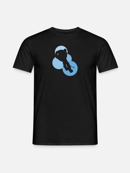 Shootout Puck - Männer T-Shirt - Schwarz