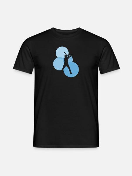 Shortstop Batting - Männer T-Shirt - Schwarz
