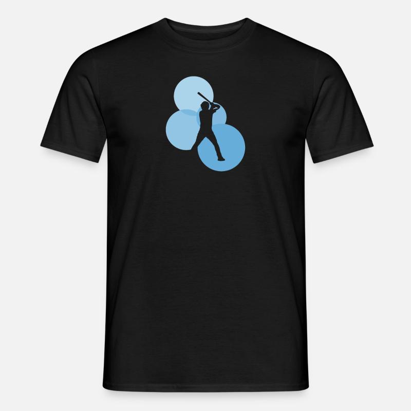 Shortstop Batting - Männer T-Shirt - Schwarz