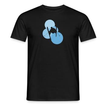 Ski Skiing Freeride - T-shirt homme - noir - Devant - AI Model Male 178 light (178cm)