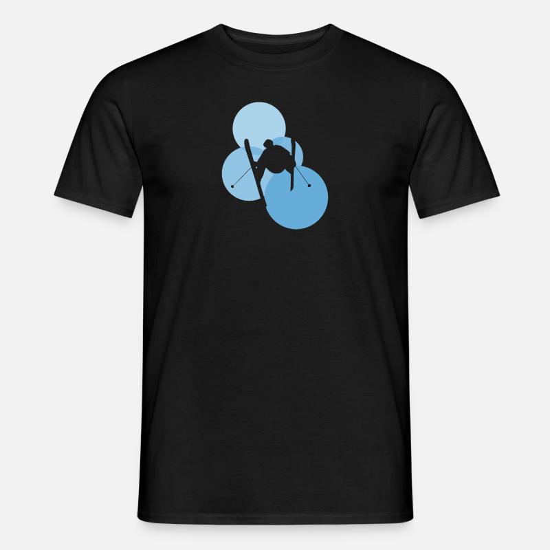 Ski Skiing Freeride - T-shirt homme - noir