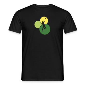 Volley-ball de plage Volley-ball - T-shirt homme - noir - Devant - AI Model Male 178 light (178cm)