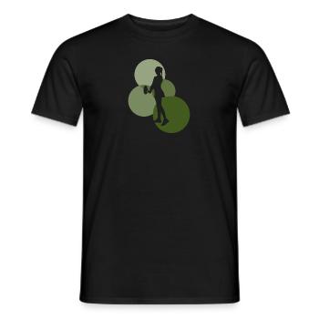 Coup droit sportif w - T-shirt homme - noir - Devant - AI Model Male 178 light (178cm)