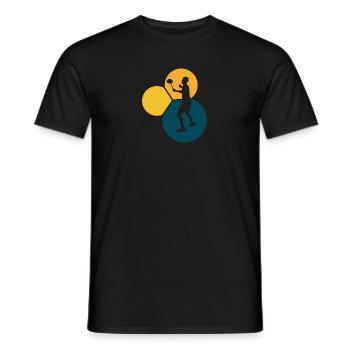 Badminton Clear w - Männer T-Shirt - Schwarz - Vorne - AI Model Male 178 light (178cm)