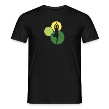 Vinyasa Power Meditation - Men's T-Shirt - black - Front - AI Model Male 178 light (178cm)