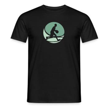 Basketballspieler Hooping Rebounding - Männer T-Shirt - Schwarz - Vorne - AI Model Male 178 light (178cm)