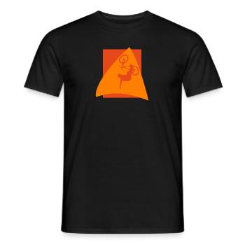 Mountainbike Trail - Männer T-Shirt - Schwarz - Vorne - AI Model Male 178 light (178cm)