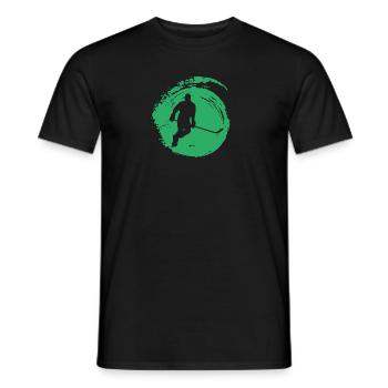 Ice Hockey Hockey Bodycheck - Men's T-Shirt - black - Front - AI Model Male 178 light (178cm)