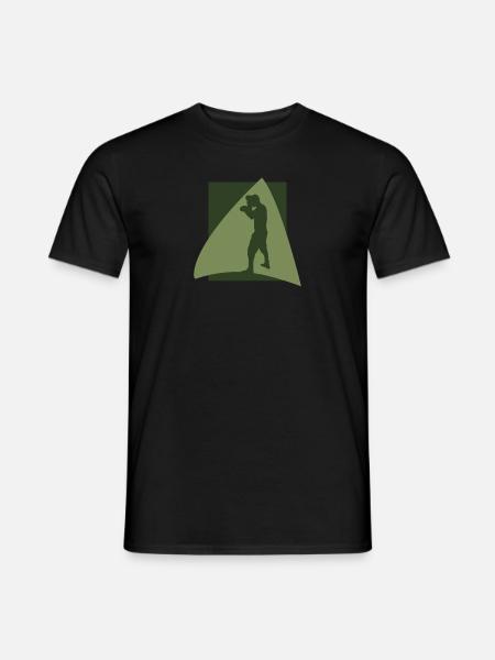 Boxkampf Boxer - Männer T-Shirt - Schwarz