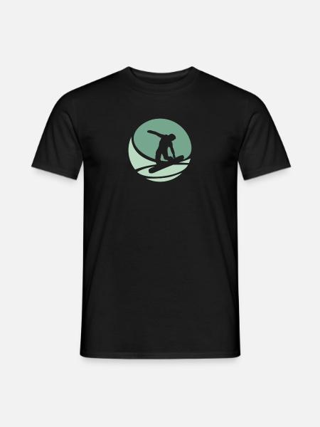 Snowboard Snowboarding Snowboarding - Männer T-Shirt - Schwarz