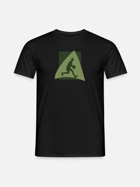 Basketballspieler Hooping - Männer T-Shirt - Schwarz