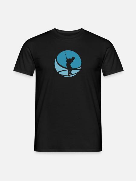 Golfer Golf Golfspieler - T-shirt herr - svart