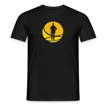 Billiard Ball Billiard Player Billiard Player - Men's T-Shirt - black - Front - AI Model Male 178 light (178cm)