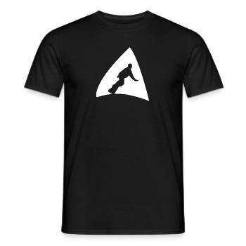 Snowboardfahrer Snowboard - Männer T-Shirt - Schwarz - Vorne - AI Model Male 178 light (178cm)
