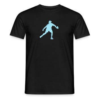 Joueur de pickleball Batte de pickleball - T-shirt homme - noir - Devant - AI Model Male 178 light (178cm)