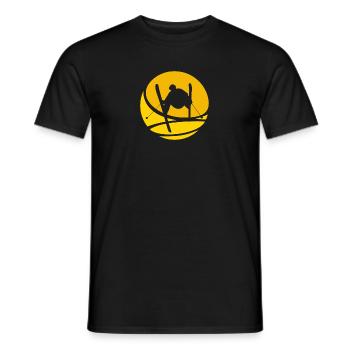 Skieurs Skieurs Skieurs - T-shirt homme - noir - Devant - AI Model Male 178 light (178cm)