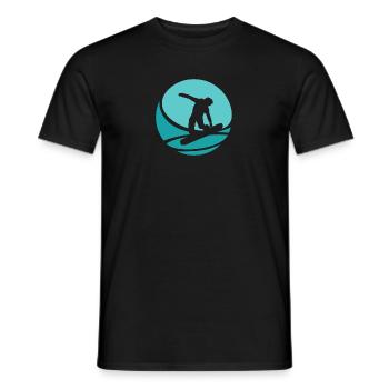 Snowboard Snowboarding Snowboarder - T-shirt homme - noir - Devant - AI Model Male 178 light (178cm)