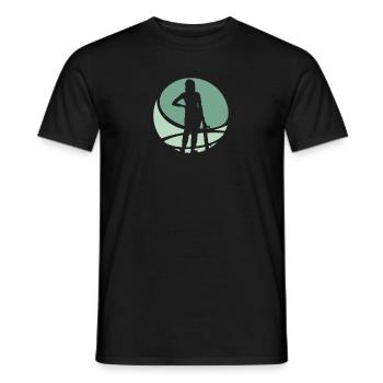 Skaten Skateboard Skateboarden - Männer T-Shirt - Schwarz - Vorne - AI Model Male 178 light (178cm)