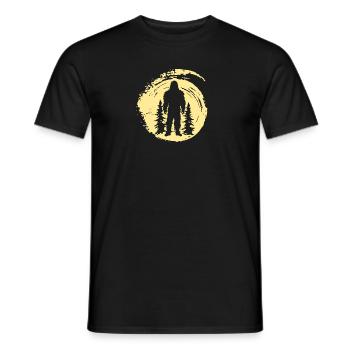 Big foot Lochness Lochness Bigfoot - Men's T-Shirt - black - Front - AI Model Male 178 light (178cm)