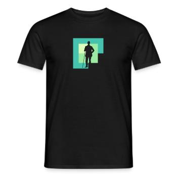 Billiard Ball Billiard Ball Billiard Player - Men's T-Shirt - black - Front - AI Model Male 178 light (178cm)