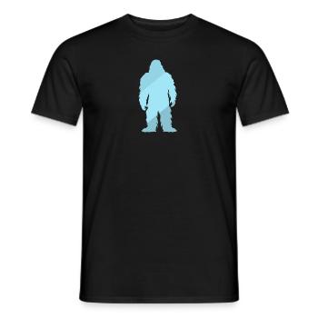 Lochness Big foot Yeti - Männer T-Shirt - Schwarz - Vorne - AI Model Male 178 light (178cm)